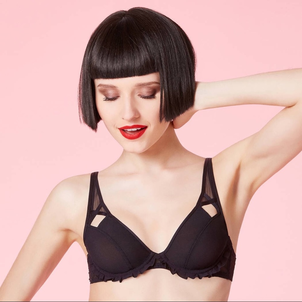 NWT Chantal Thomass Black Flagrant Delice Bra